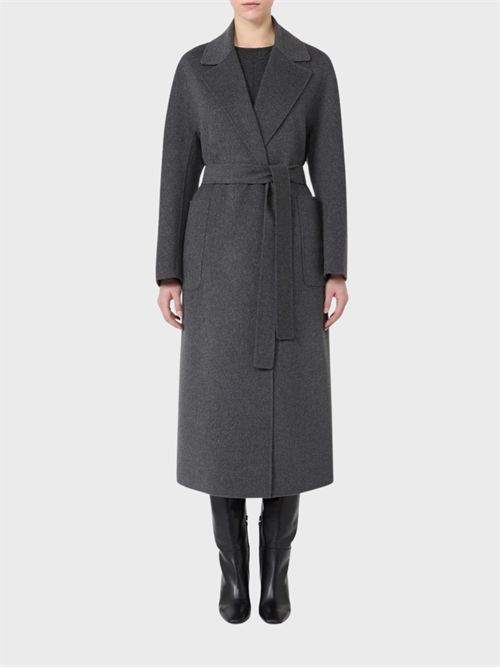 Long pure wool wrap coat with matching scarf S' MAX MARA | 2629016113600085